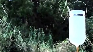 Extreme Outdoor Enema for Japanese Amateur Girl