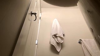 STUNNING 18 year old hidden cam under sink for shower