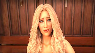 Animated adventure with Misskitty2k featuring bra-stuffers and heartbeats