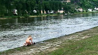 Blonde teens outdoor hardcore sex