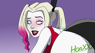 DC Harley Quinn and Poison Ivy Rimjob