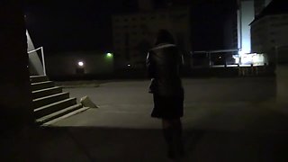 Hot wife flashing and dogging in public