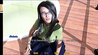 Steamy visual novel with ecchi themes and adult content