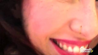 Hairy Pussy Teen Esluna Love Sucks Cock & Gets Fingered in Dirty Homemade Blowjob Video