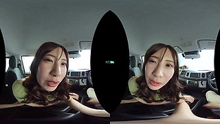 Asami Mizuhata - No Holds Barred Wild Sex Seduction in the Car After a Long Trip