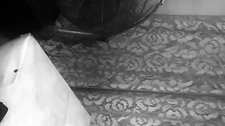 Teen in fishnet socks