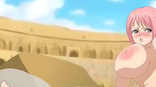 One Piece - Luffy Fucks Rebecca Anal in Front of Everyone P54