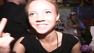 Wet t shirt action with passionate amateur from DreamGirls Members