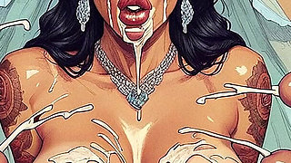 Slut Bride Girl Hard Sex, Curvy Woman with Big Tits Sucking Big Dick, Slave Woman,bdsm