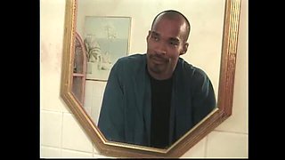 Black on Black Fuck in the Bathroom for a Black Slut Loving Black Cock