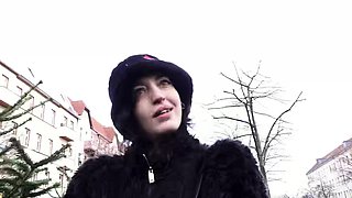 GERMAN SCOUT - Crazy Skinny Goth Girl Brisen Love Rough