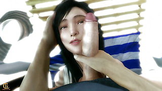 Tifa special treatment at beach