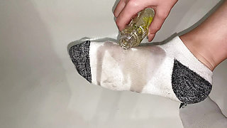 Foot Oil Massage in Ankle Socks