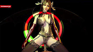 Queen Bigtits in the Cloud - 3D Animation