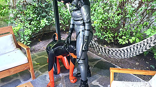 Caring for my latex puppy T1, fed with pussy - Gloomy Babe