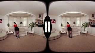 Lottii Rose Secretary Reveals All In X-Rated Upskirt Tease & Treat - 8k Vr
