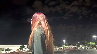 Italian Milf Artemisia Love Outdoor Smoking Fetish Late at night in Los Angeles Long hair Fetish