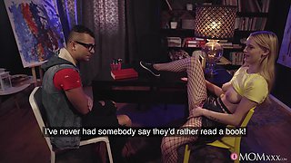 MILF and hot teen threesome sex