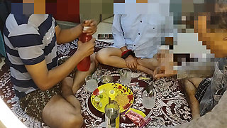 Desi bhabhi enjoy sex with friends drink alcoho