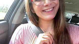 Cute curly brunette solo webcam masturbation