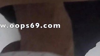 Unknown man lift woman's skirt in metro subway & rubbing his big dick on her ass