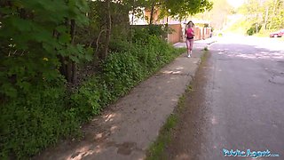 Public agent blonde french jogger pounds my Big Dick