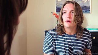 Aubry Babcock’s Brunette Oral Lesson in Teen Heat