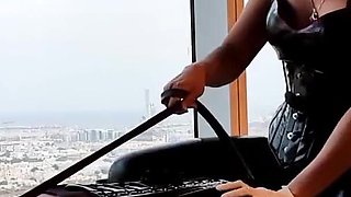 Latex Queen Pegging Sissy Male Slave