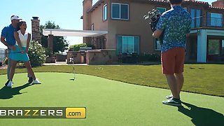 Behind the back of her boyfriend, Luna Star is getting fucked by a golf coach