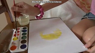 Hot anal sex with an artist scene 1