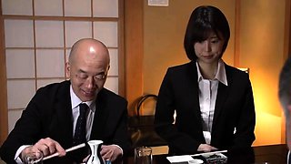Lonely Japanese wife sexually satisfied by a horny old guy