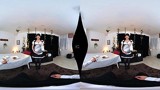 Reona Tomiyasu in Master Teaches Maid the Proper Way to Receive a Creampie - MAX-A