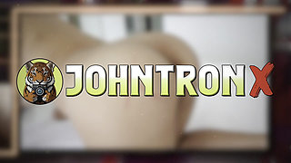 JohnTronX - Asian amateur pussy goes super wet while taking a huge dick