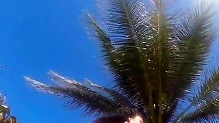 Busty Czech amateur fucks outdoor in public