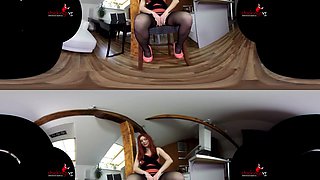 Under My Skirt With Katy Gold - Redhead Solo - Sexlikereal