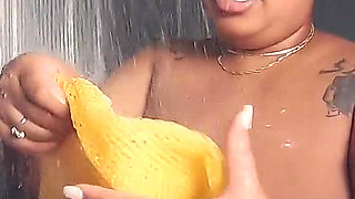 BBW Goddess Shower Tits