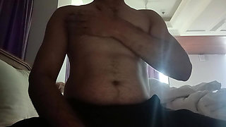 Hotel room sexy boy huge cock masturbation