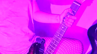 I masturbate with my guitar well slut