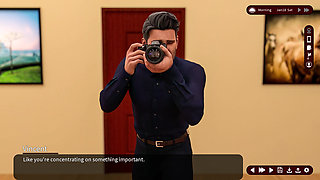 Whispers of Desire - V0.25 - Sarah poses boldly for Vincent's photoshoot - Demo