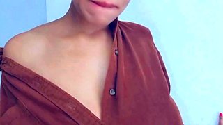Big-Titted Latina Masturbates for Strangers on Snapchat