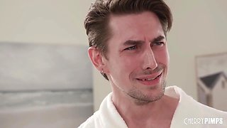 Steve Holmes And Linzee Ryder In Blonde Busty Milf Sucks Her Milkmans Cock And Cucks Her Wimpy Husband By Fucking In Front Of Him