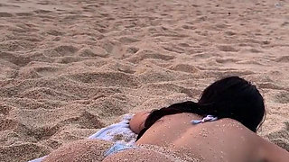 Erotic Ass Massage on the Beach, Naughty Fun in the Ocean