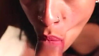 Blowjob on the balcony to my friend