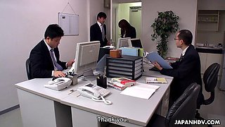 New office lady Yuri Kawana fucked in gangbang