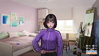 Behind the scenes of a cartoon fantasy with a camera guy