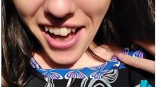 Pinkmoonlust Public Flashes One Nipple In A Very Bad Place While Talking Nervously & Looking Scared