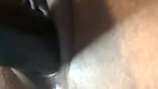 Black dildo squirt