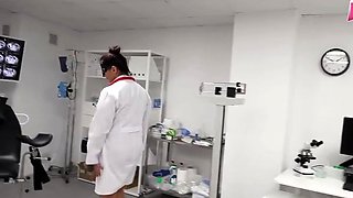 Doctor roleplay and blowjob from milf doctor