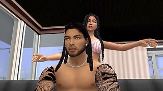 Dark-hued hotwife Lucabrasi032 gets into voice acting and fingerblasting action