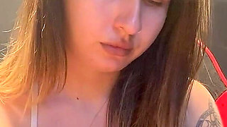 Your Perfect Blondie Smokes in Bra